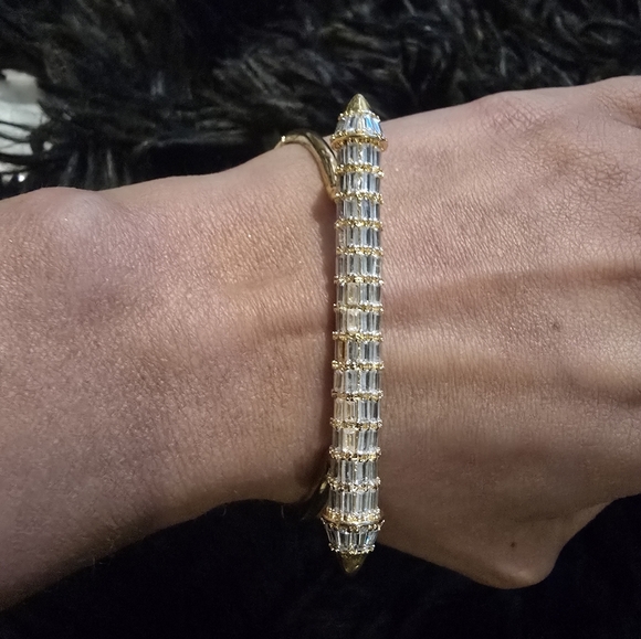 21kgp Dubai Set - Elegant Gold and Silver Bracelet and Ring Set - Picture 10 of 14